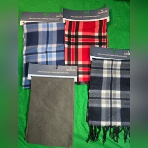 Adult Fleece Scarf Bundle of Four New